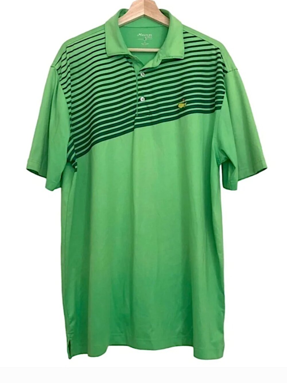 MASTERS TECH Golf Shirt L Green